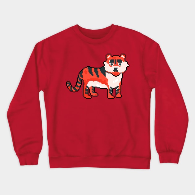 Majestic Tiger Stripes Crewneck Sweatshirt by Pixel.id